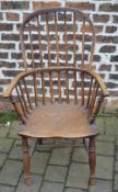 Elm wood spindelback Windsor chair
