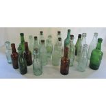 Various glass bottles from Grimsby and Cleethorpes inc Conway Cleethorpes, Hewitt Bros Grimsby,