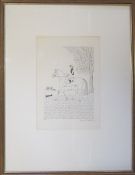 French Artist proof lithograph of a horse and jockey signed in pencil Vincent Haddelsey 54 cm x 69
