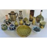 Assorted Alvingham Pottery and Denby etc