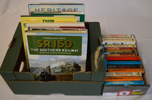 Railways and locomotive themed books including SR150,