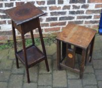 Small table and a plant stand