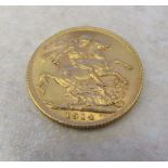 George V 1914 full gold sovereign