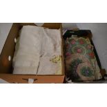 2 boxes of linen/crotchet