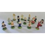 14 Carlton kids by Carlton ware inc Groom, School Boy,