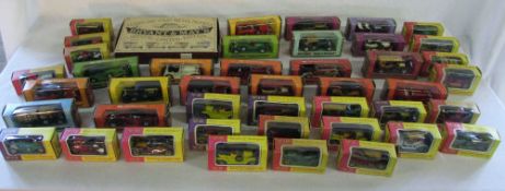 Approx 39 Matchbox boxed model cars & Lledo die cast van box set