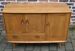 Ercol blond elm sideboard W114cm D48cm H83cm