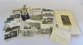 Collection of motor cycle photographs relating to Harry Kirby and Freddy Frith inc TT & Junior Manx