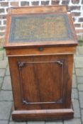 Victorian rosewood davenport with sliding writing slope