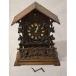 Large Black Forest style cuckoo clock (af) H 54 cm