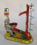 Tin plate circus elephant toy