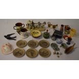 Various ceramics including Poole and Wade