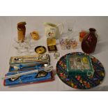 Breweriana including shot glasses, tray,