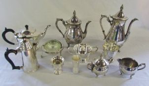 Assorted silver plate inc tea sets