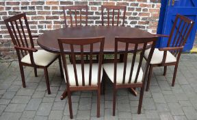 Morris Furniture Company dining table with 6 chairs