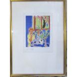Henri Matisse heliogravure print entitled 'deux fillettes dans un interieus bleu' from Verve Revue