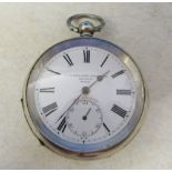 Fattorini & Sons Ltd Westgate Bradford suisse 'The Accurate' silver pocket watch marked 925