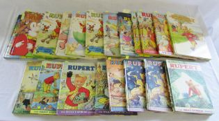 Assorted Rupert the bear annuals