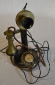 Candlestick telephone adapted for modern use