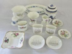 Assorted ceramics inc Royal Worcester, Aynsley,