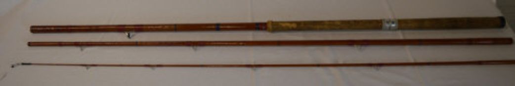 Auger 3 piece fishing rod