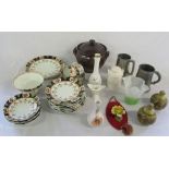 Various ceramics inc Royal Staffordshire & Alvingham, glass vase,