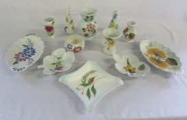 Assorted E Radford pottery vases and dishes