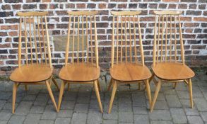 4 Ercol spindle back chairs