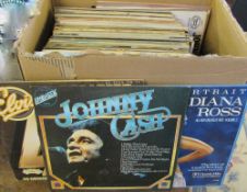 Selection of 33 rpm LPs inc Johnny Cash & Elvis