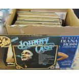 Selection of 33 rpm LPs inc Johnny Cash & Elvis