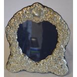 Silver photo frame,