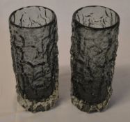 Pair of Whitefriars glass,