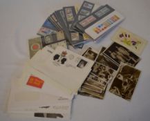 Various postcards,