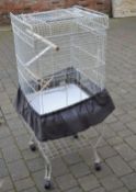 Bird cage on castors