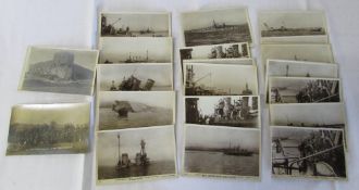 Photographic postcards of naval/WW1 interest copyright C W Burrows inc 'German battle cruiser -