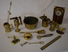 Brassware including jam pan, blowlamps,