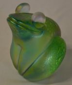 J Ditchfield paperweight in the shape of a frog