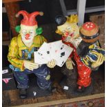 2 figures of clowns (1 a/f)