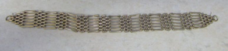 9ct gold gate bracelet (no fastener) weight 10.2 g L 6.