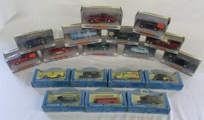 Assorted boxed Matchbox Dinky die cast cars and 'Crinkley Bottom' Days Gone cars