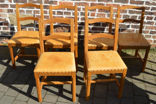 Six acornman dining chairs