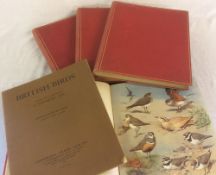 4 volumes of British Birds & supplement written & illustrated by A Thorburn FZs