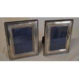 2 silver photo frames