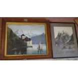 2 framed prints