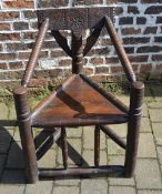 Late 19th/early 20th century oak Warwick chair