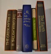 6 Folio Society books including The Greek Myths 1 & 2,