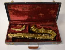 King alto saxophone with case