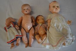 4 dolls including one German