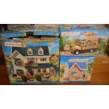 Quantity of Sylvanian Families toys and accessories (poor condition - AF)