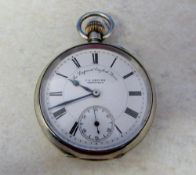 J G Graves Sheffield 'The Express English Lever' silver pocket watch Chester 1902